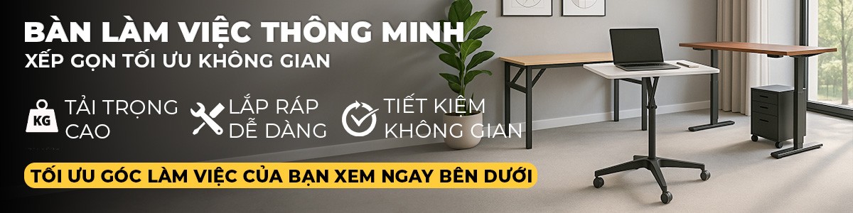 bàn làm việc văn phòng thông minh, chắc chắn, tiết kiệm, bảo hành 12 tháng 