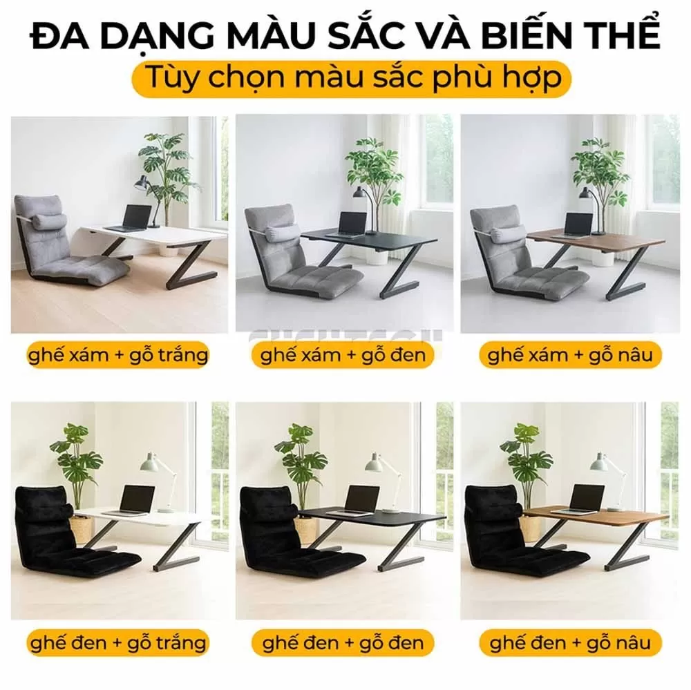 combo bàn ghế máy tính