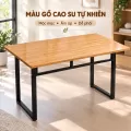 Bàn Làm Việc Gỗ Cao Su Chân U 80cm Fufutech - Không Bo Góc