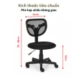 Ghế Xoay Văn Phòng Không Tay GKT01 Fufutech