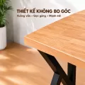 Bàn Gỗ Cao Su Chân K2 80cm Fufutech - Kệ CPU 2 Chiều