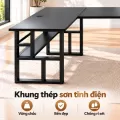 Bàn Góc Chữ L L04 Fufutech, Bàn Làm Việc Có Kệ Tận Dụng Góc