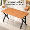 Bàn Gỗ Cao Su Chân K2 80cm Fufutech - Kệ CPU 2 Chiều