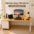 Bàn Làm Việc Có Hộc Tủ Chân Gỗ HH000597 | 1m2, 1m4, 1m6