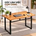 Bàn Làm Việc Gỗ Cao Su Chân U 80cm Fufutech - Không Bo Góc