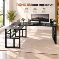 Bàn Góc Chữ L L04 Fufutech, Bàn Làm Việc Có Kệ Tận Dụng Góc