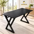 Bàn Làm Việc Chân Double X Mặt Simple Đen Fufutech