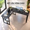 Bàn Góc Chữ L L04 Fufutech, Bàn Làm Việc Có Kệ Tận Dụng Góc