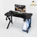 Ban gaming mat led rgb lo di day sac usb gia treo tai nghe va coc dung ly ke cpu chan den mat den phoi canh phai