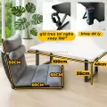 BÀN TRẮNG, GHẾ XÁM,1M + TẶNG PHỤ KIỆN