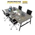 Bàn làm việc 4 người Fufutech phong cách Minimalist Chân chữ A