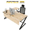 Bàn trưởng phòng Minimalist Gỗ cao su siêu bền, góc chữ L, chân chữ X