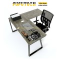 Bàn trưởng phòng Minimalist Gỗ cao su siêu bền, góc chữ L, chân chữ A