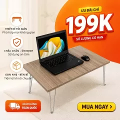 Bàn bệt Mini Fufutech Gấp gọn tiện lợi cho bạn thay đổi góc làm việc. Bảo hành 12 tháng.