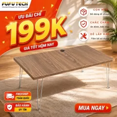  Bàn bệt Gấp gọn Mini Bo góc đa năng, tuỳ chọn 3 màu sắc cho góc làm việc.