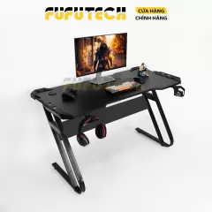 Bàn Gaming Fufutech Diamond X2 Chân Đen Mặt Đen 