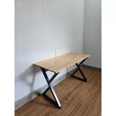 Bàn Xrazer - Simple gỗ cao su 120x60cm - Ko lỗ cáp