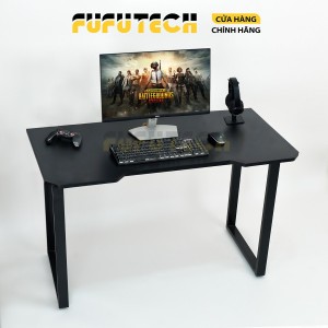Bàn Gaming chữ U Chân đen Mặt đen