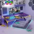 Combo bàn Đen+Ghế Xám,1m2+ Led