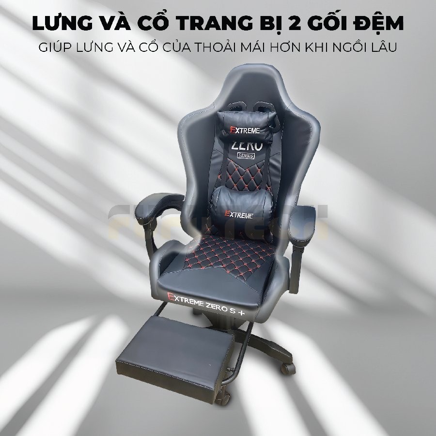 Ghe gaming extreme zero co gac chan fufutech