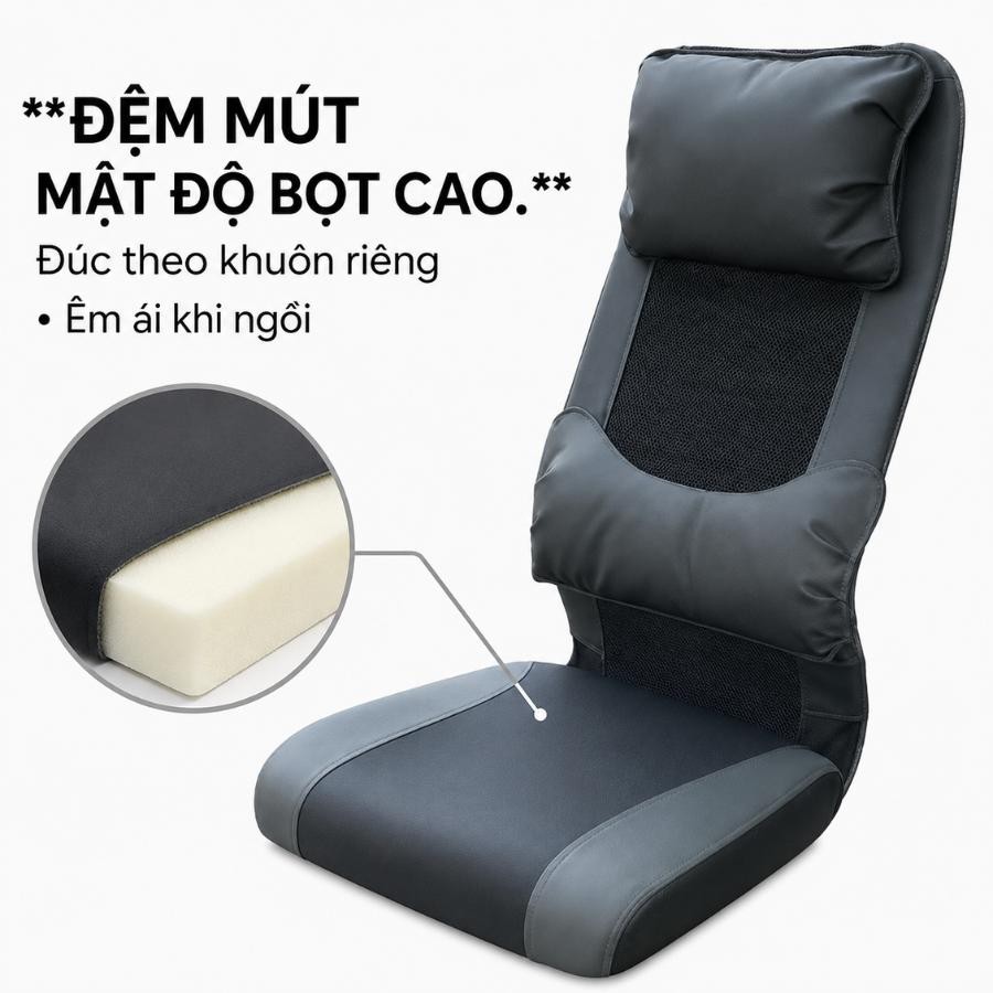 Đệm mút mật độ bọt cao đúc theo khuôn riêng của ghế chân quỳ HH000647