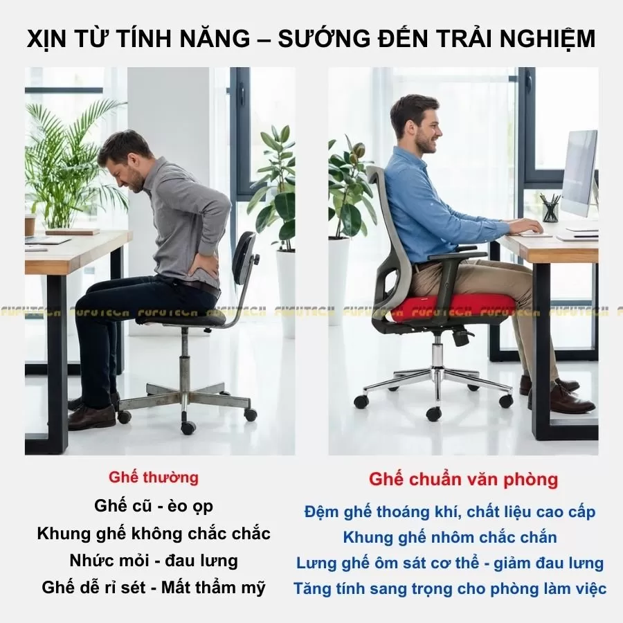 ghế văn phòng chống mỏi lưng