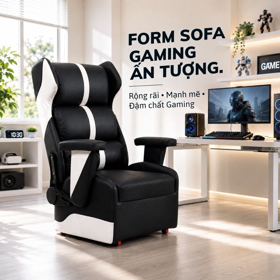 Form sofa gaming ấn tượng của ghế HH000645