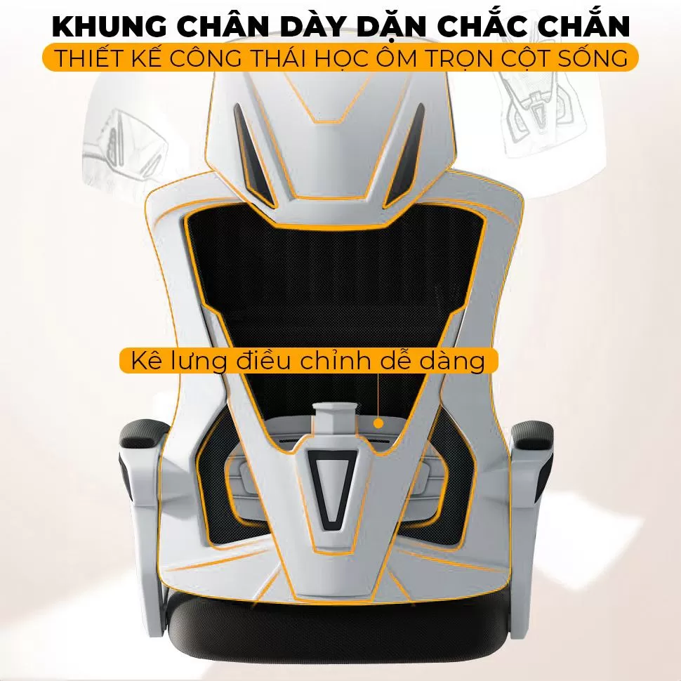 Ghế công thái học êm ái 