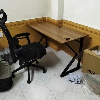 Bàn làm việc chữ K - ảnh thực tế từ khách hàng 5