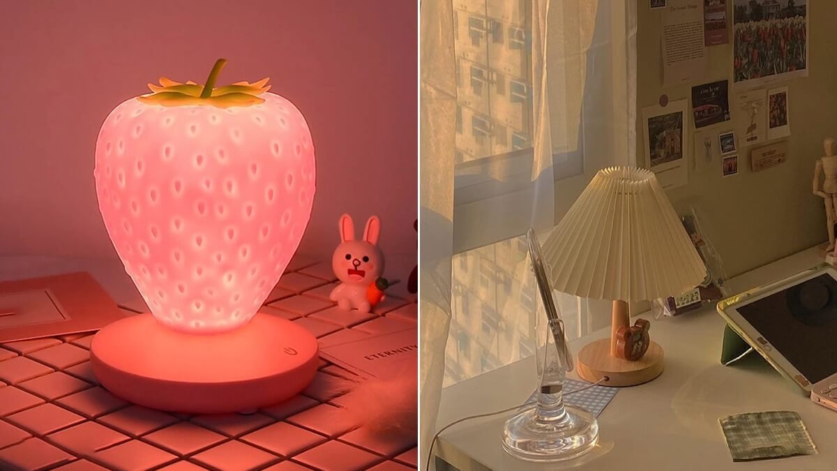 Đèn bàn có thiết kế độc đáo, dễ thương