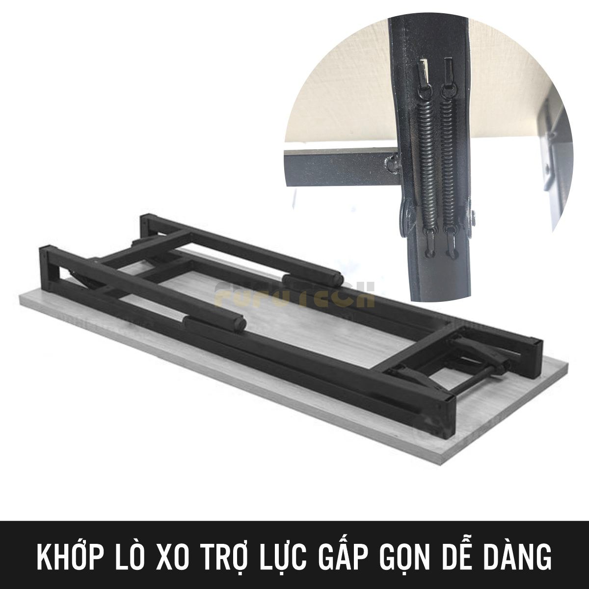 bàn làm việc chân xếp