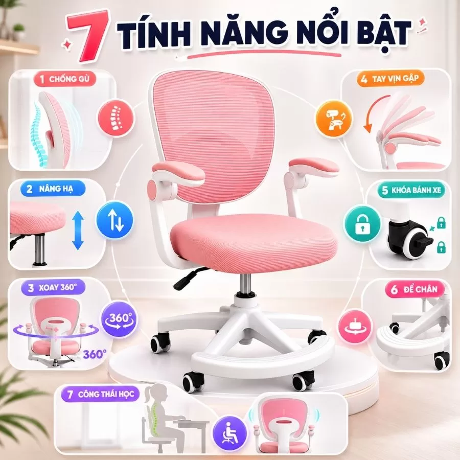 ghế học sinh chống gù