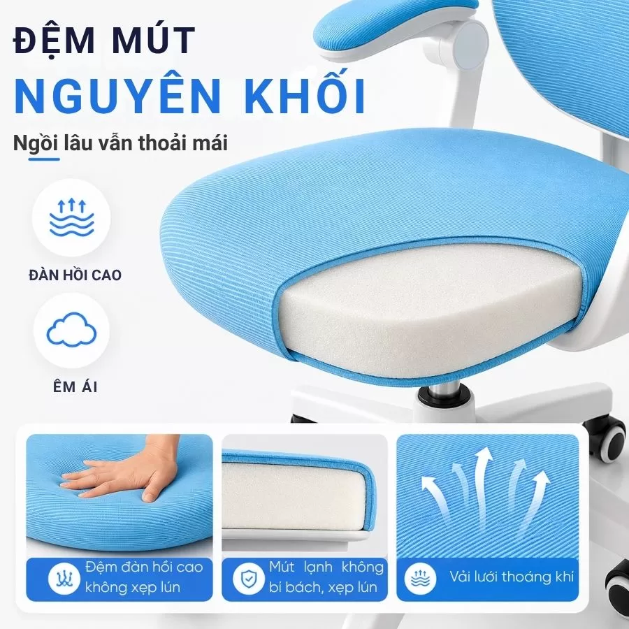 ghế công thái học cho bé