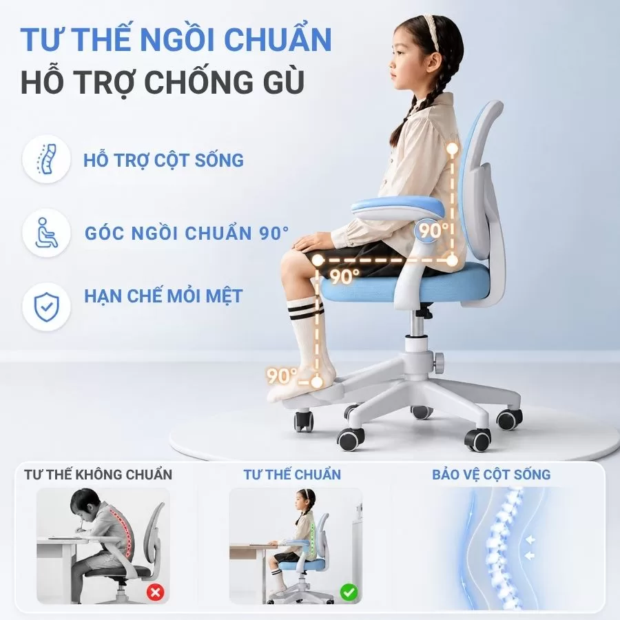 ghế chống gù cho bé