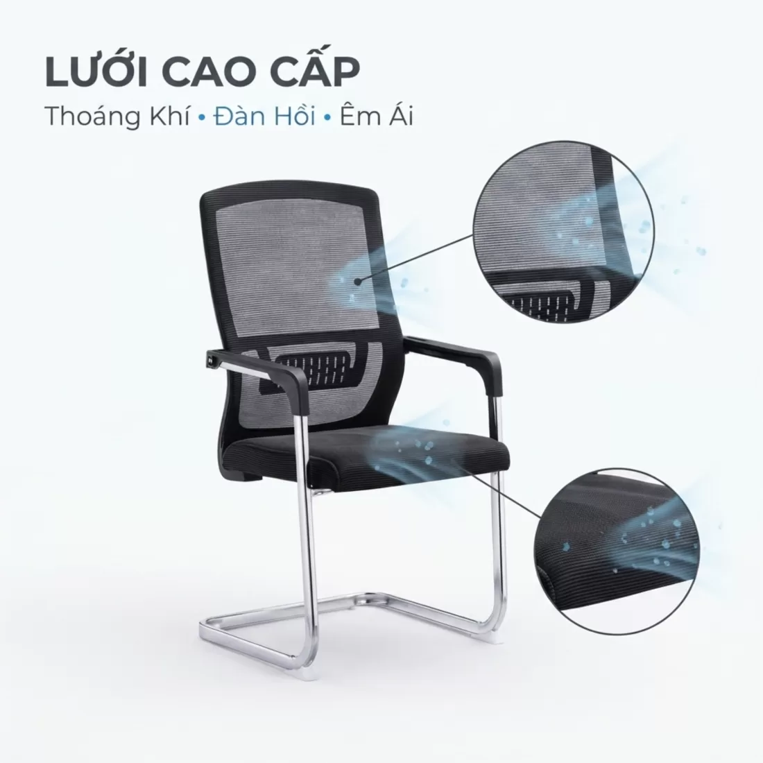 ghế họp lưng lưới