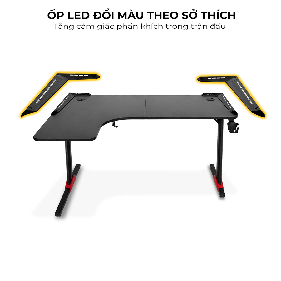 Bàn gaming Fufutech L2 - Ốp LED đổi màu theo sở thích
