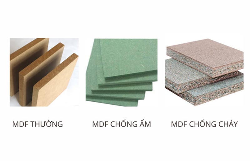 Các loại gỗ MDF