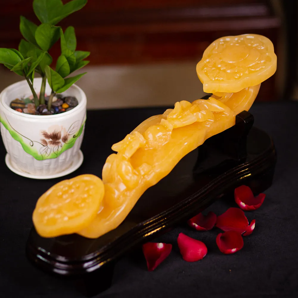 Gậy Như Ý bằng ngọc đem lại may mắn