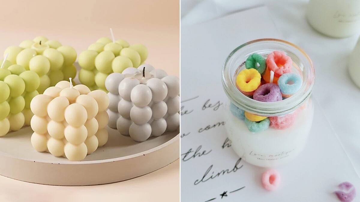Nến handmade cho phong cách cute