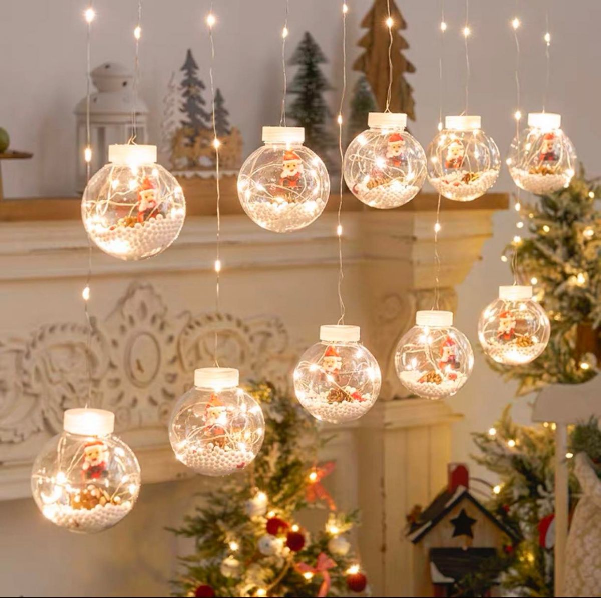 Tạo quả cầu trang trí Noel độc đáo bằng đèn LED